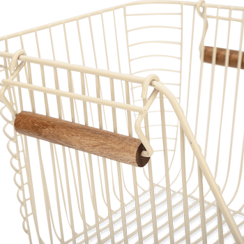 Organiser DOROTA 2 Handvat. Hoog Metaal Beige Organiser DOROTA 2 Handvat. Hoog Metaal Beige