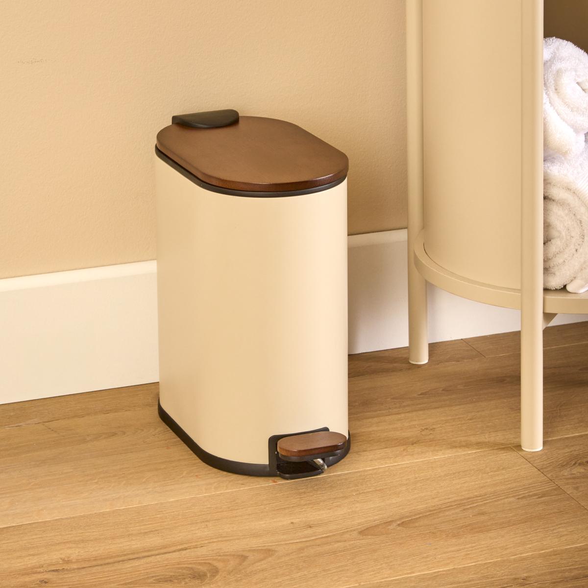 Pedaalemmer HOLESSA 5L Metaal/Bamboe