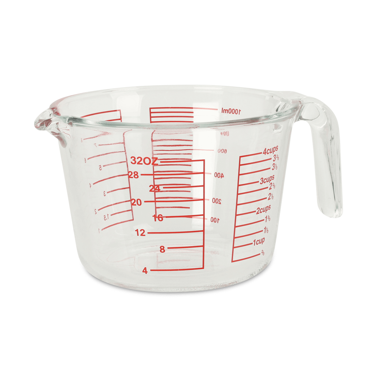 Maaatbeker BARGARI Glas 1L