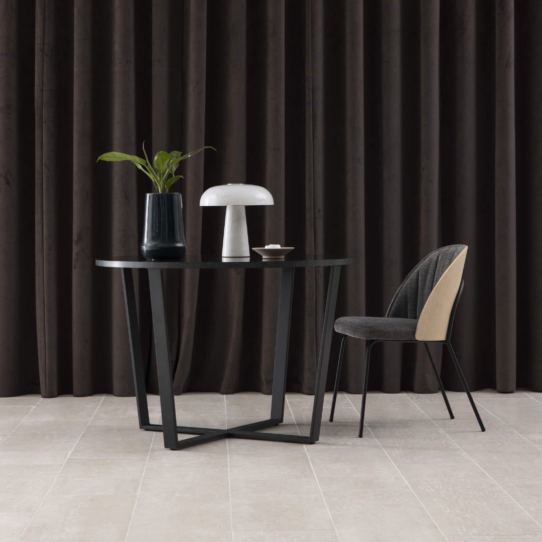 Eettafel MAITE Marble Black Ø110cm Eettafel MAITE Marble Black Ø110cm