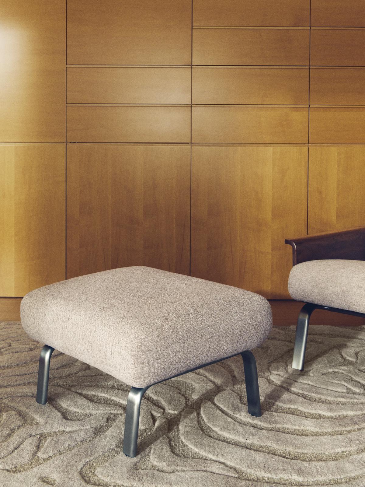 Pouf Amsen Lichtbruin 68 x 55 cm