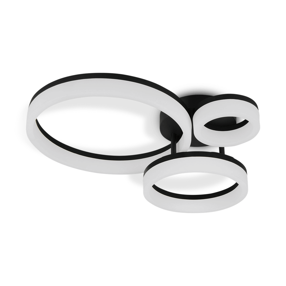 Plafonnier SCOPE 3Del. Metaal Mat Zwart