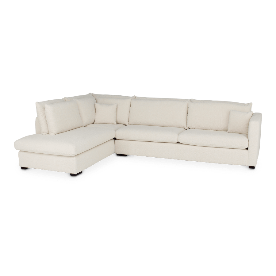 Hoeksalon DONATELLA Longchair Links Oreo Beige Hoeksalon DONATELLA Longchair Links Oreo Beige