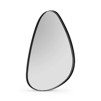 Spiegel BRITS Organanisch L Metaal Zwart Spiegel BRITS Organanisch L Metaal Zwart