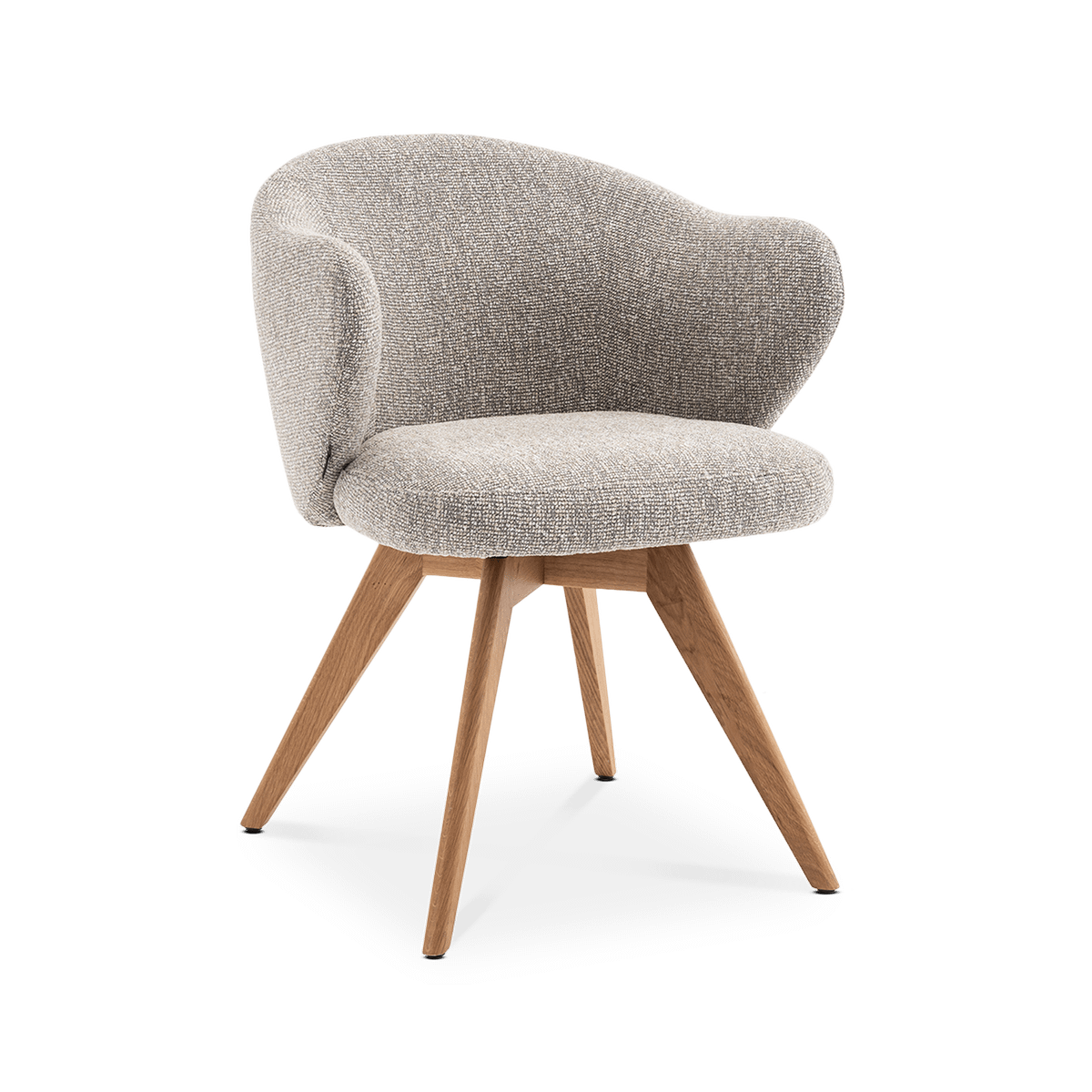 Armstoel MAJA Clay/Natural oak