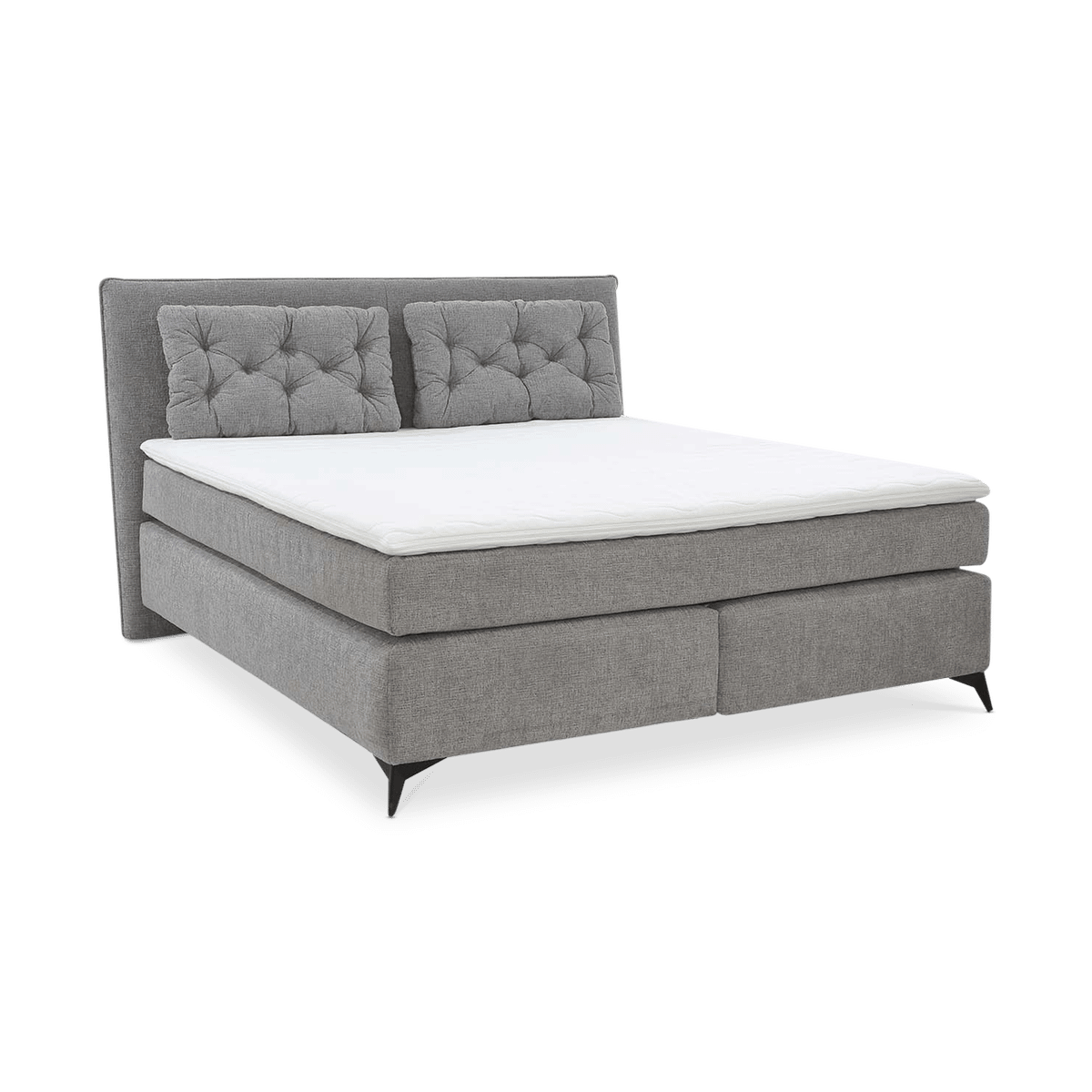 Boxspring NIEUWEGEIN 180X200 Chenille Grijs