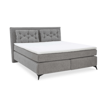 Boxspring NIEUWEGEIN 180X200 Chenille Grijs Boxspring NIEUWEGEIN 180X200 Chenille Grijs