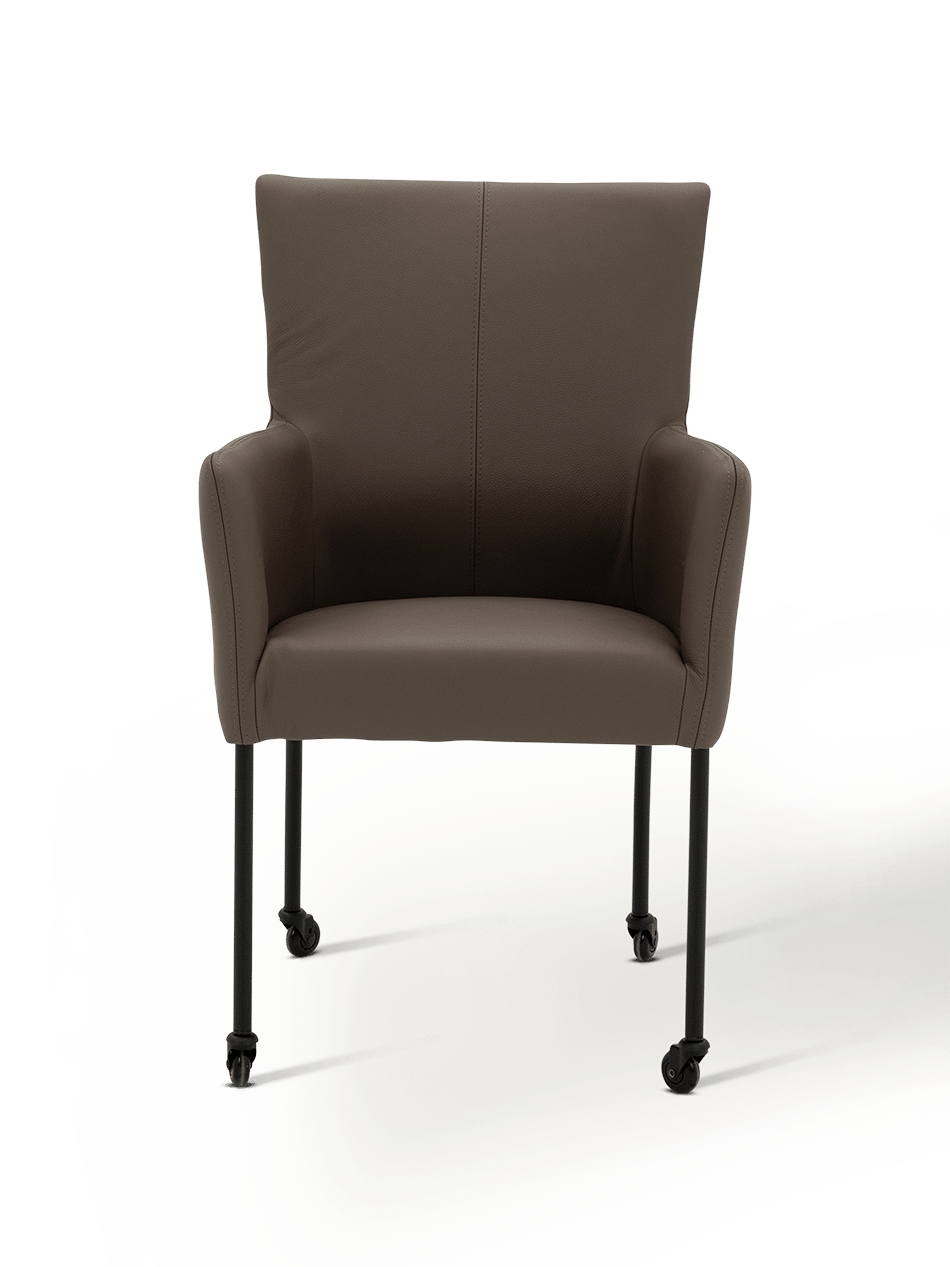 Armstoel met wieltjes Jesse Toledo Lever