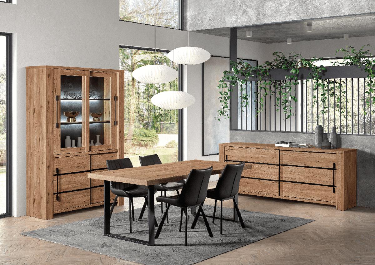 Vitrinekast SANS Scarlet Oak Vitrinekast SANS Scarlet Oak