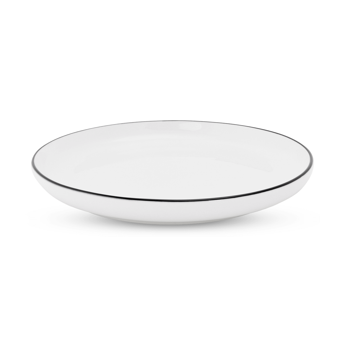Dessertbord SEPS Wit/Rand Zwart
