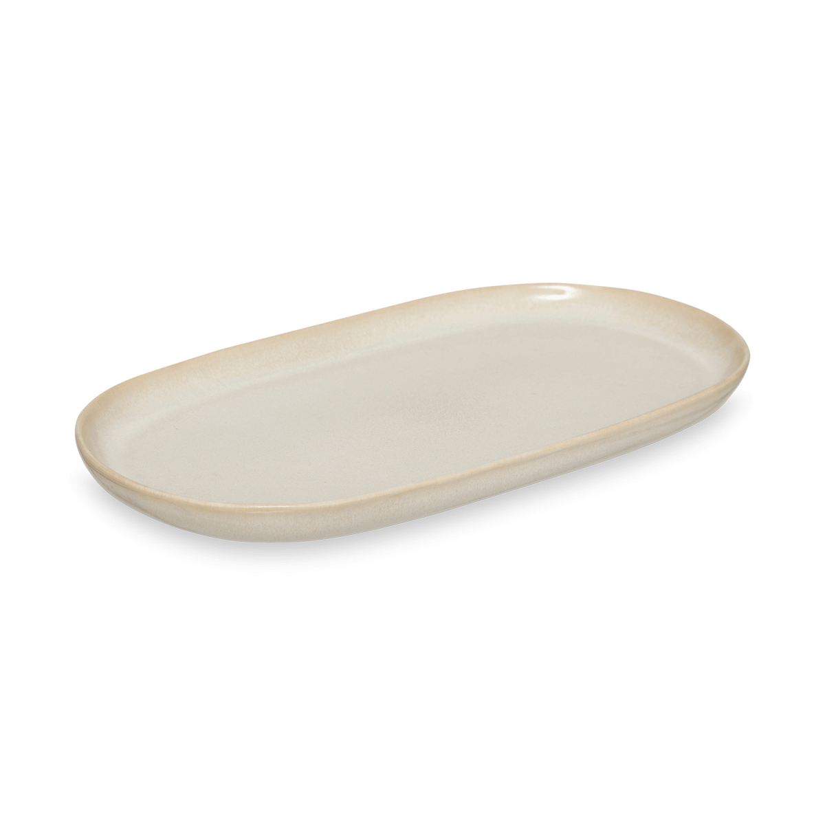 Plateau TERRIA Ovaal L Beige