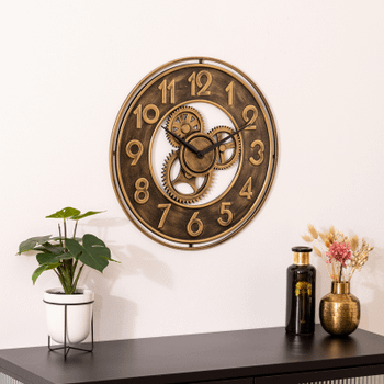 Klok JACORO Ø48 Metaal Brons Klok JACORO Ø48 Metaal Brons