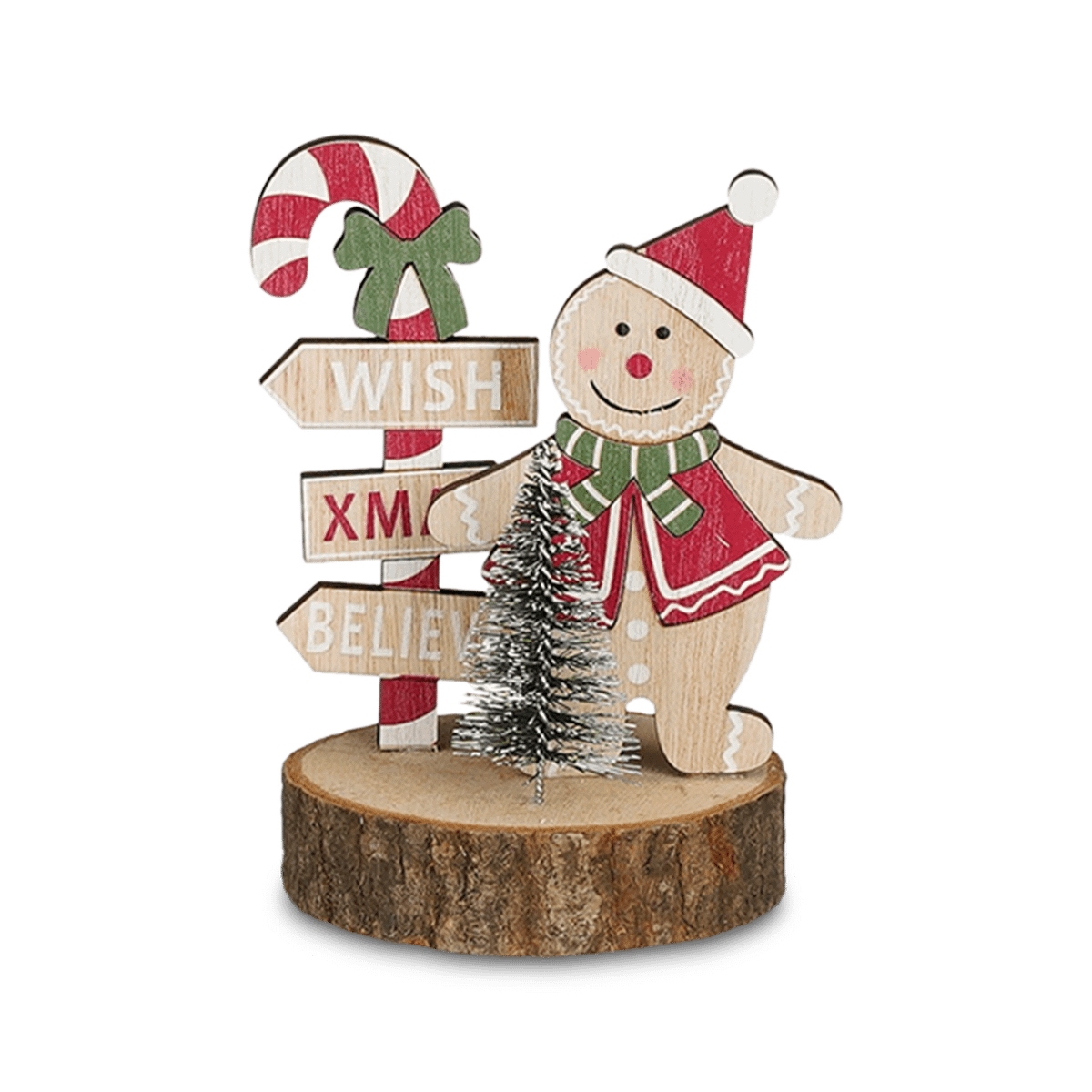 Figuur Peperkoek Hout/Rood