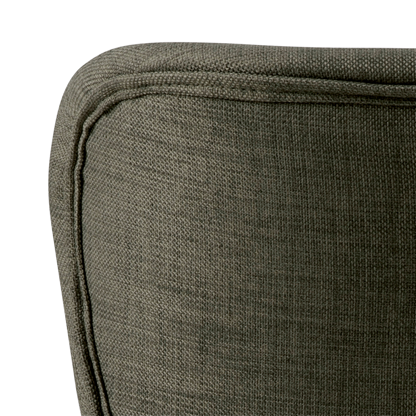 Stoel PLATS Rio fabric khaki 70 Stoel PLATS Rio fabric khaki 70