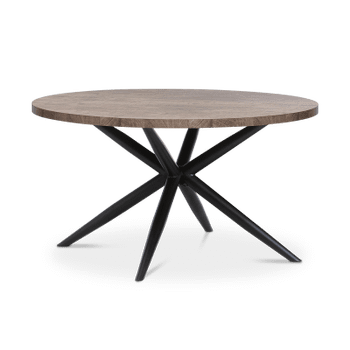 Eettafel FIONA Old Teak Ø140cm Eettafel FIONA Old Teak Ø140cm