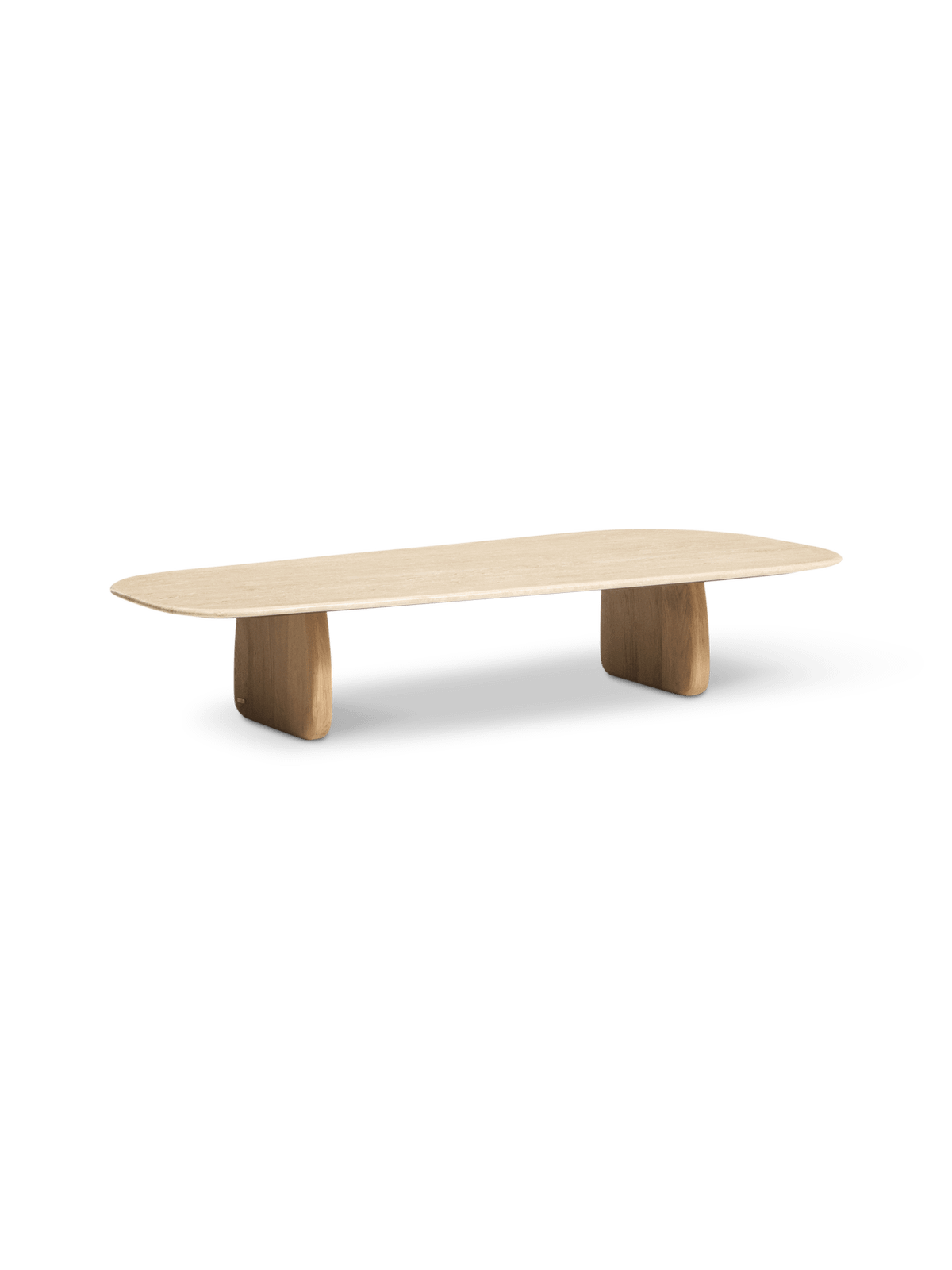 Salontafel Pirita Beige travertin/Naturel 147 x 65 cm