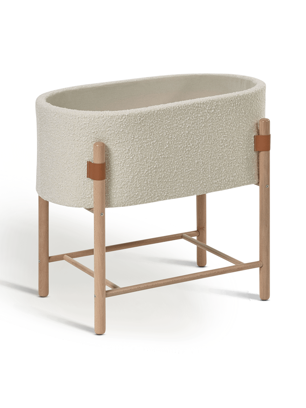 Mozes Mand Adara met wit fleece en massief beukenhout