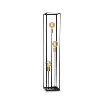 Vloerlamp RUBEN 3del. Zwart/Goud Vloerlamp RUBEN 3del. Zwart/Goud