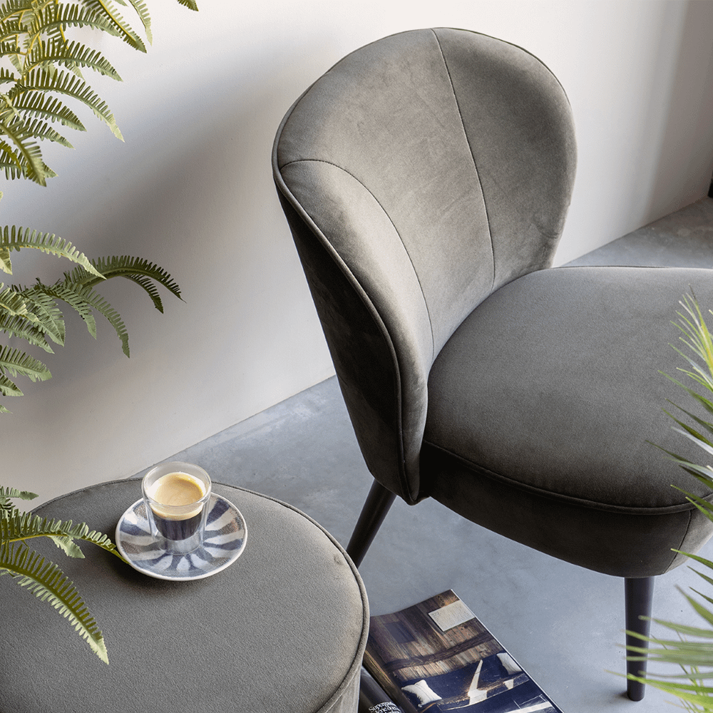 Fauteuil CORKSCREW Groen Velvet