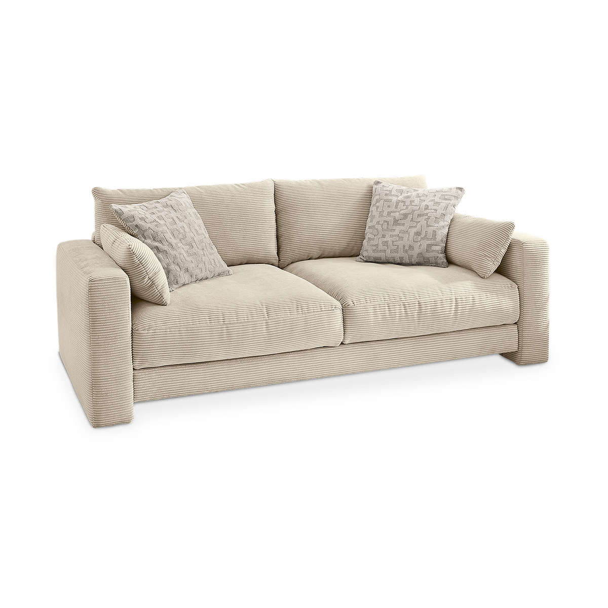 Zetel MONTANA Ribfluweel Beige