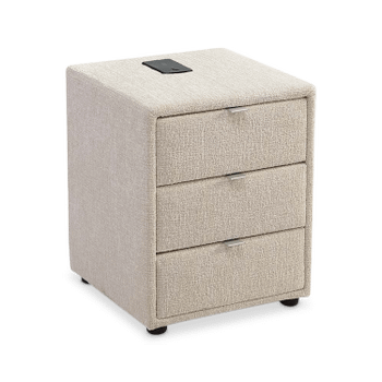 Nachttafel WEERT Chenille Beige Nachttafel WEERT Chenille Beige