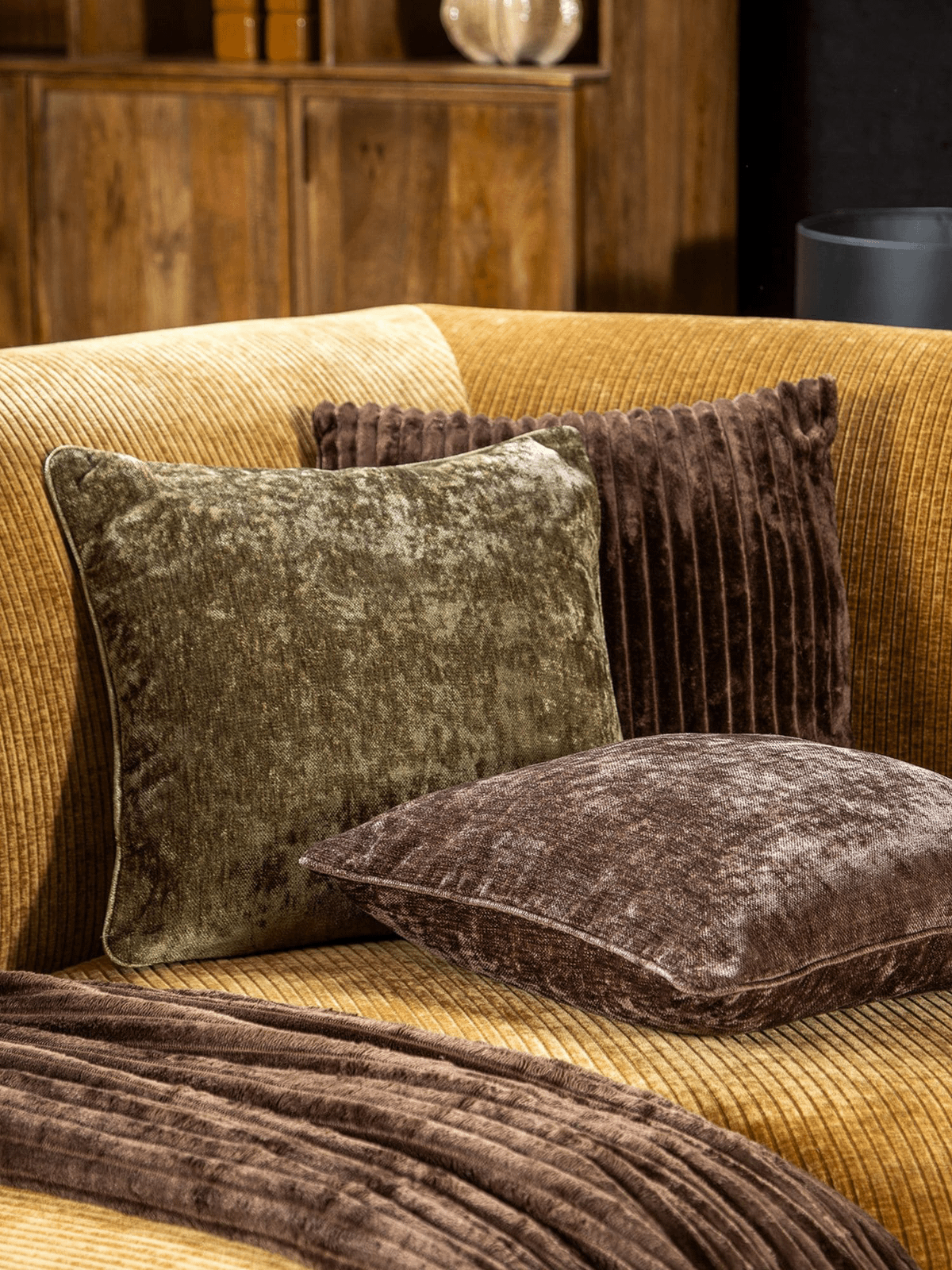Kussen Lewy Military Olive 45 x 45 cm