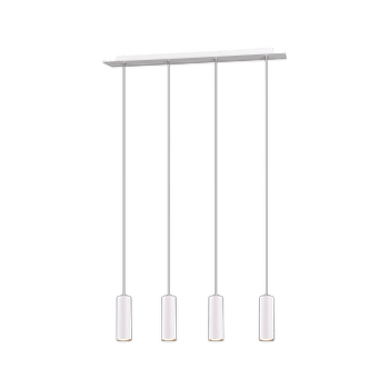 Hanglamp MARLEY 4-Delig Metaal Wit Hanglamp MARLEY 4-Delig Metaal Wit