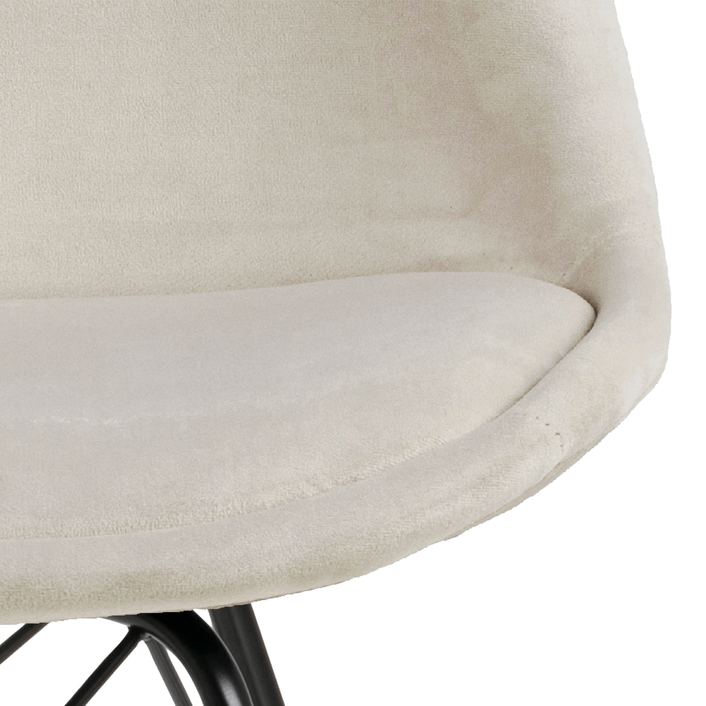 Kuipstoel KORDELIO VIC fabric sand A80