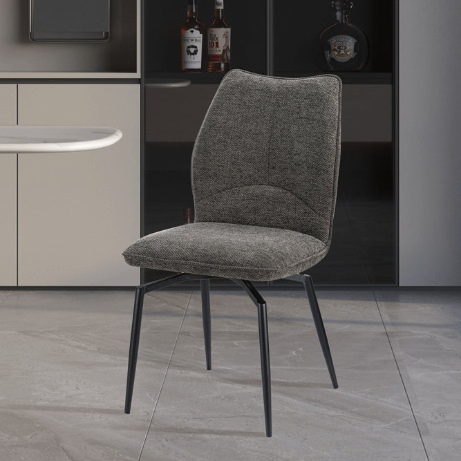 Stoel ANETA Draaibaar Donkergrijs