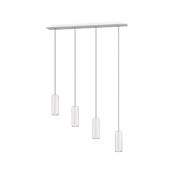 Hanglamp MARLEY 4-Delig Metaal Wit Hanglamp MARLEY 4-Delig Metaal Wit