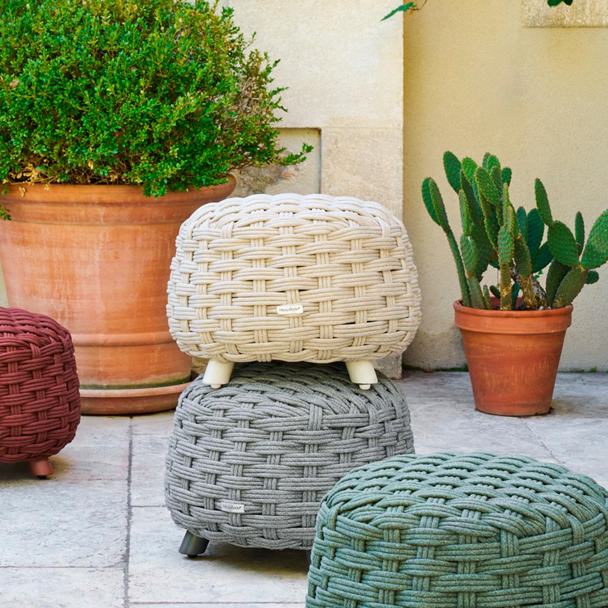 Poef PALIZZI Ø48.5 Beige