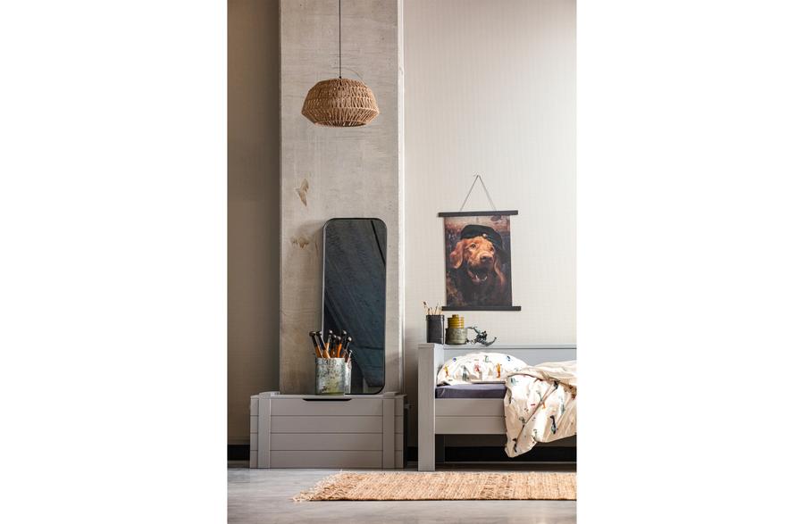 Spiegel 110x40cm (metaal zwart) Spiegel 110x40cm (metaal zwart)