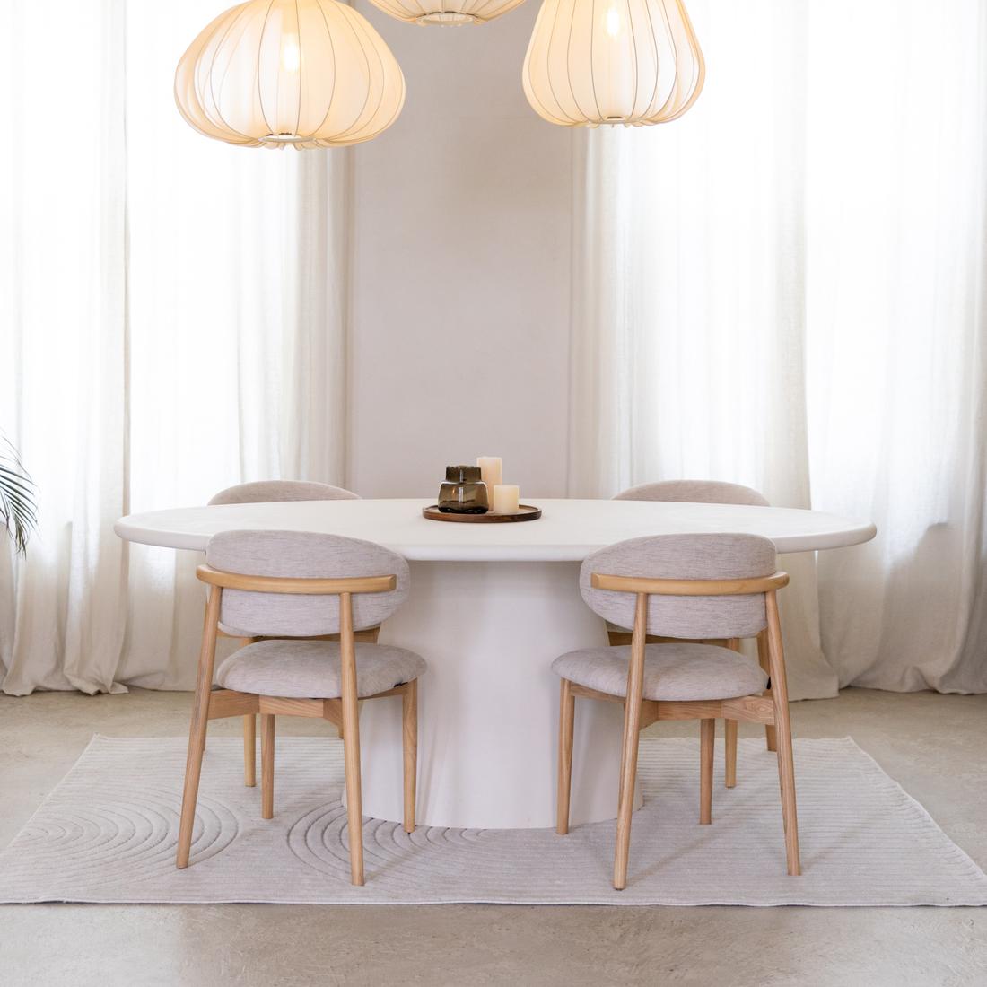 Eettafel KYTHIRA Ovaal 240x120 Microcement Eettafel KYTHIRA Ovaal 240x120 Microcement