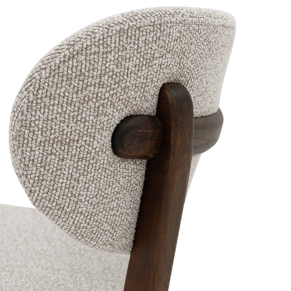 Stoel NIKKO Muted taupe/Ash Wood Walnut