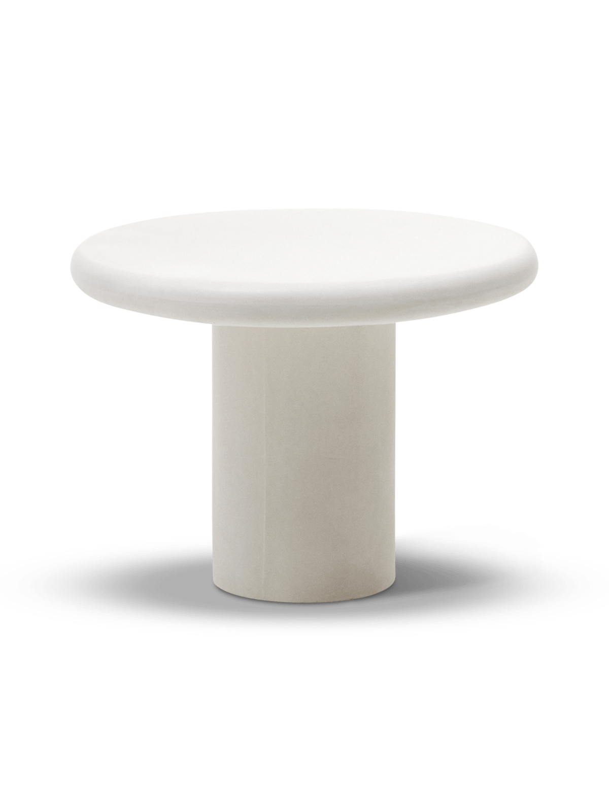 Ronde tafel Addaia van wit cement ⌀90 cm