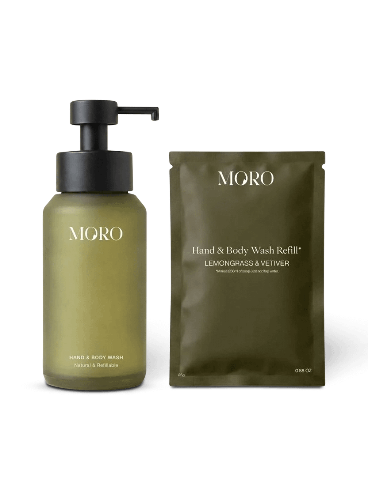 Hand- & Bodywash Moro Lemongrass Groen (starter kit)
