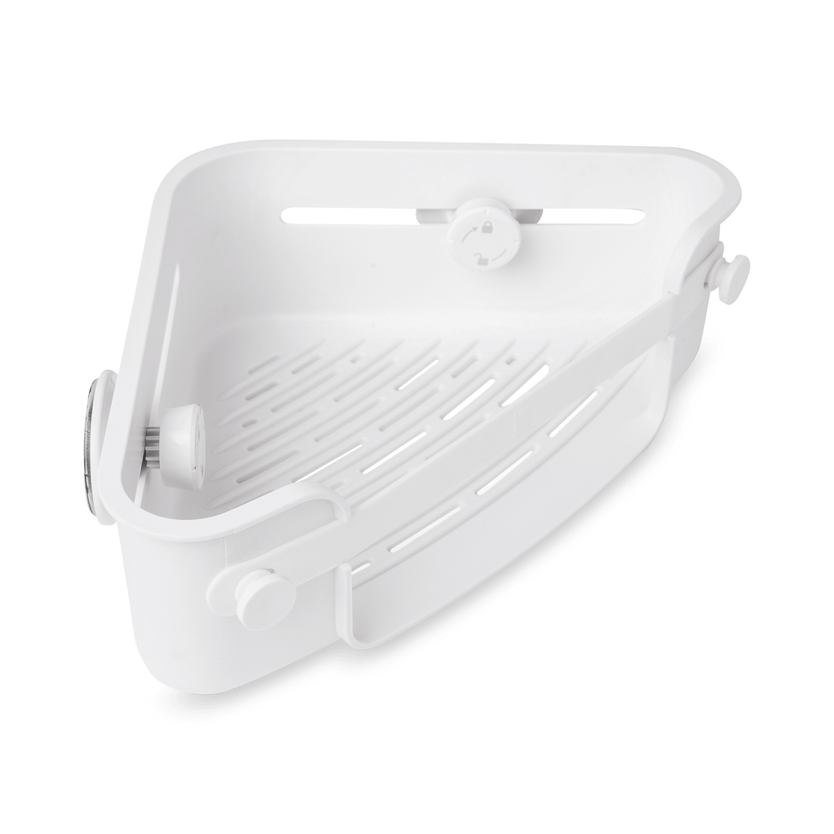 Doucherek FLEX GEL-LOCK Hoek Wit