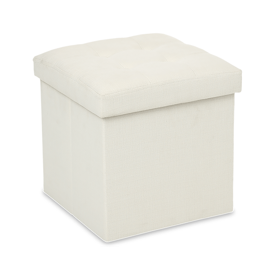 Opbergpouf LYSANDRA VK Stof Beige Opbergpouf LYSANDRA VK Stof Beige
