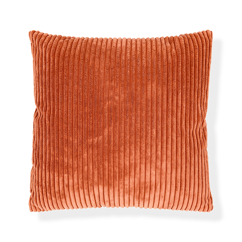 Kussen MILLY 45 Ribfluweel Terracotta