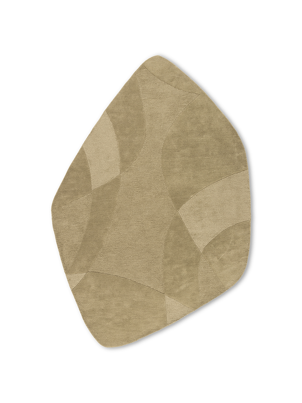 Tapijt Piana Stone Shape Green 200 x 290 cm