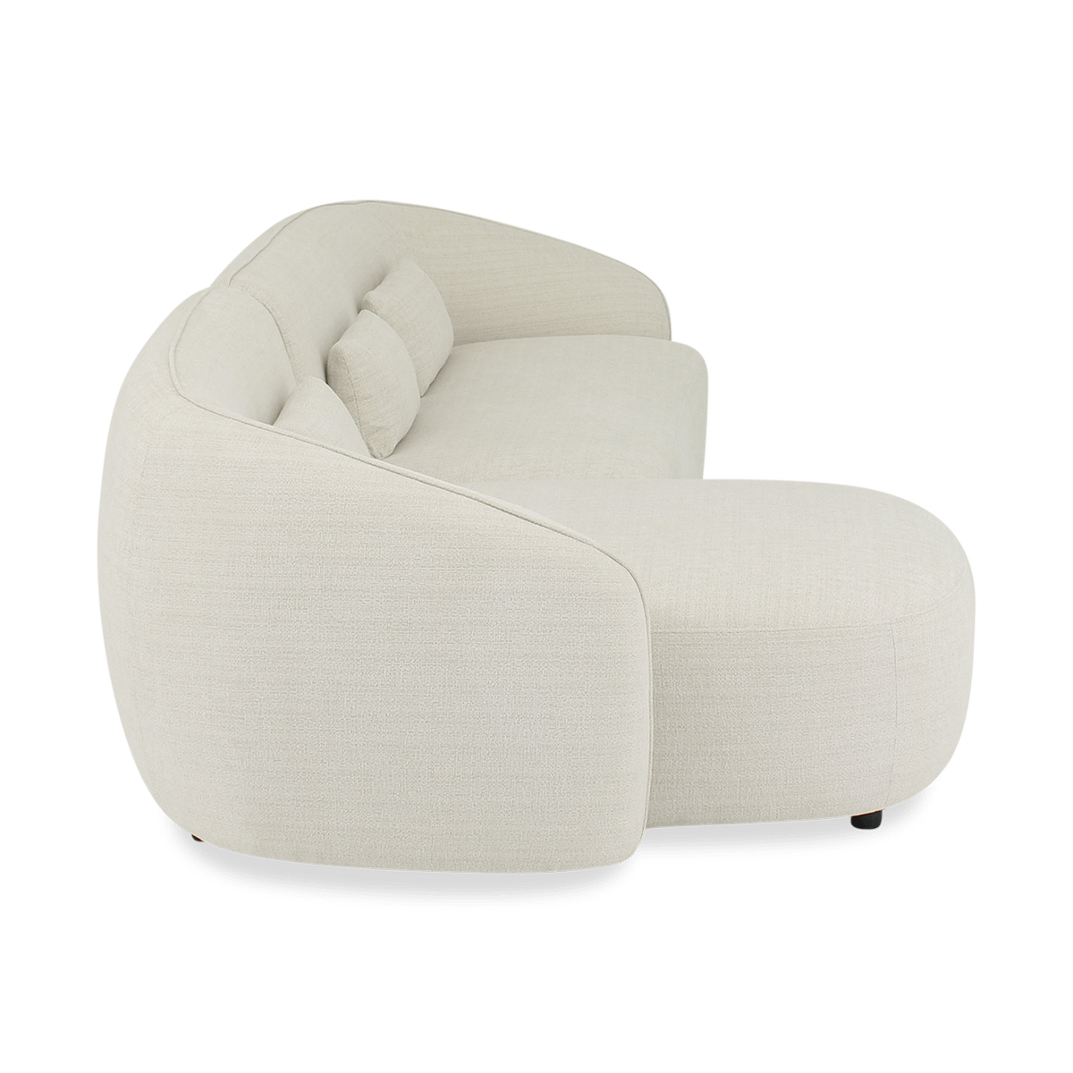 Hoeksalon AUGUST Cream Longchair Links B293
