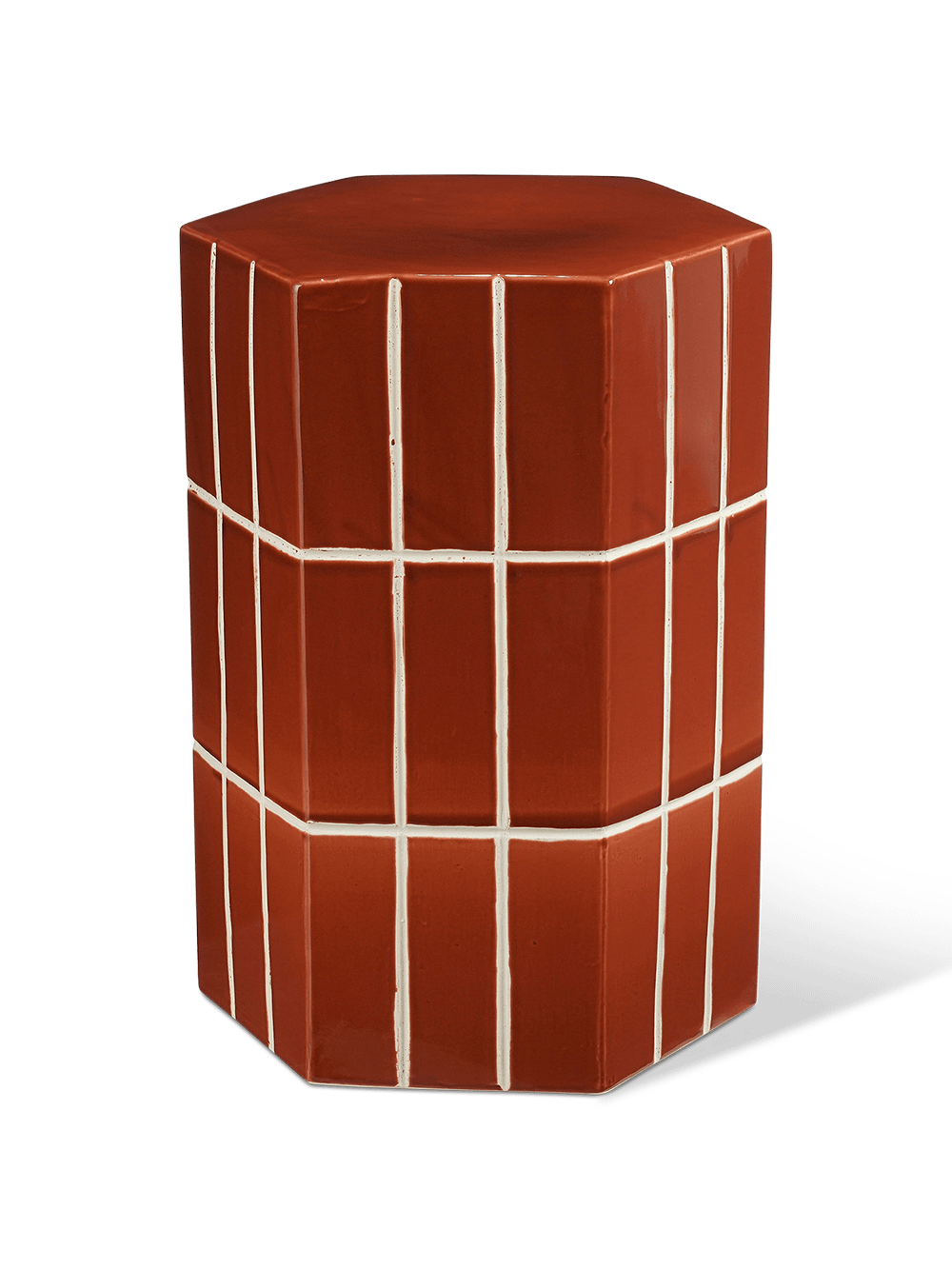 Bijzettafel Teglia Hexagon Terracotta