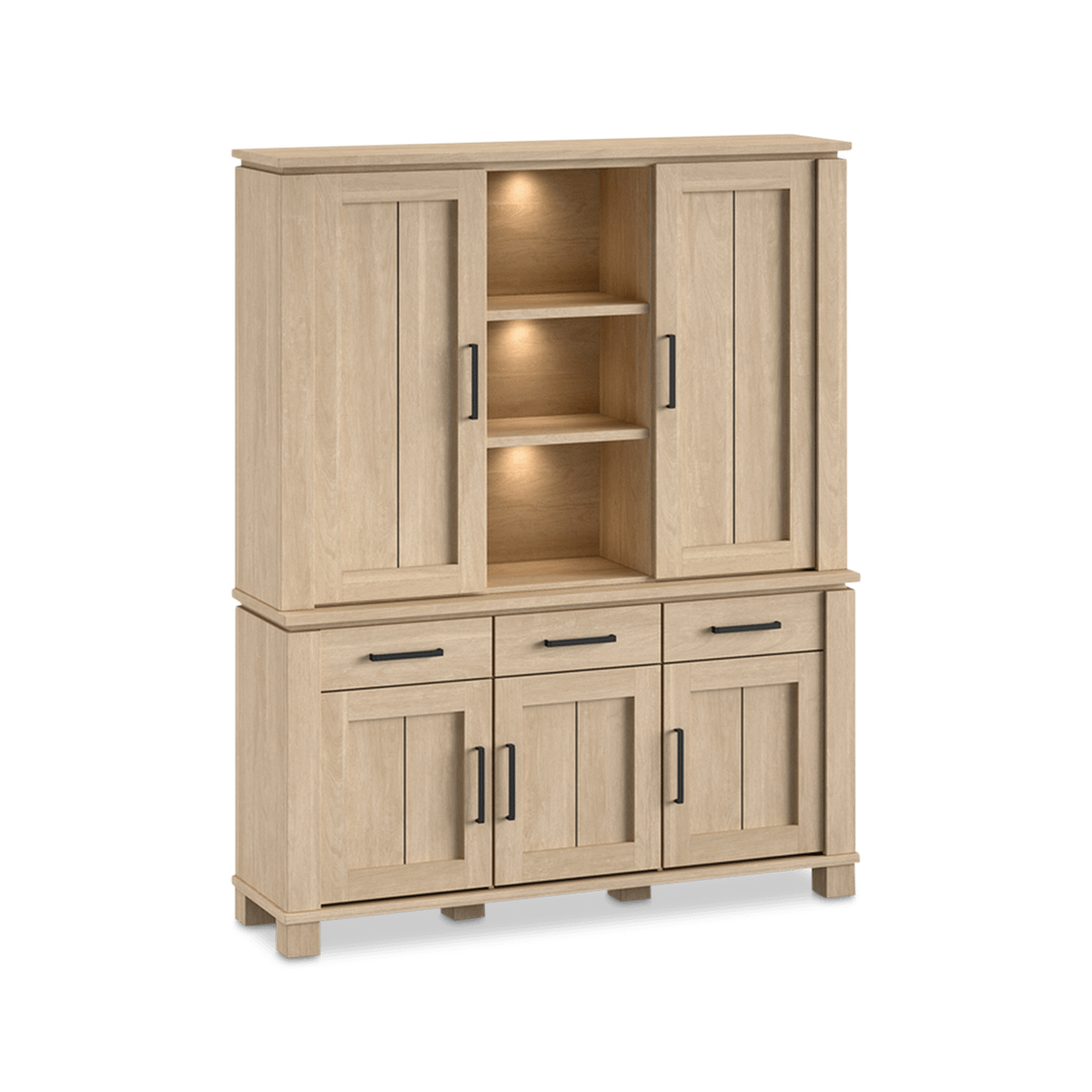 Opzetkast 2D/Nis BELMONTE Brushed Sand Oak B162