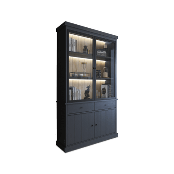 Vitrinekast CASTELLO B124 Zwarte Eik Vitrinekast CASTELLO B124 Zwarte Eik