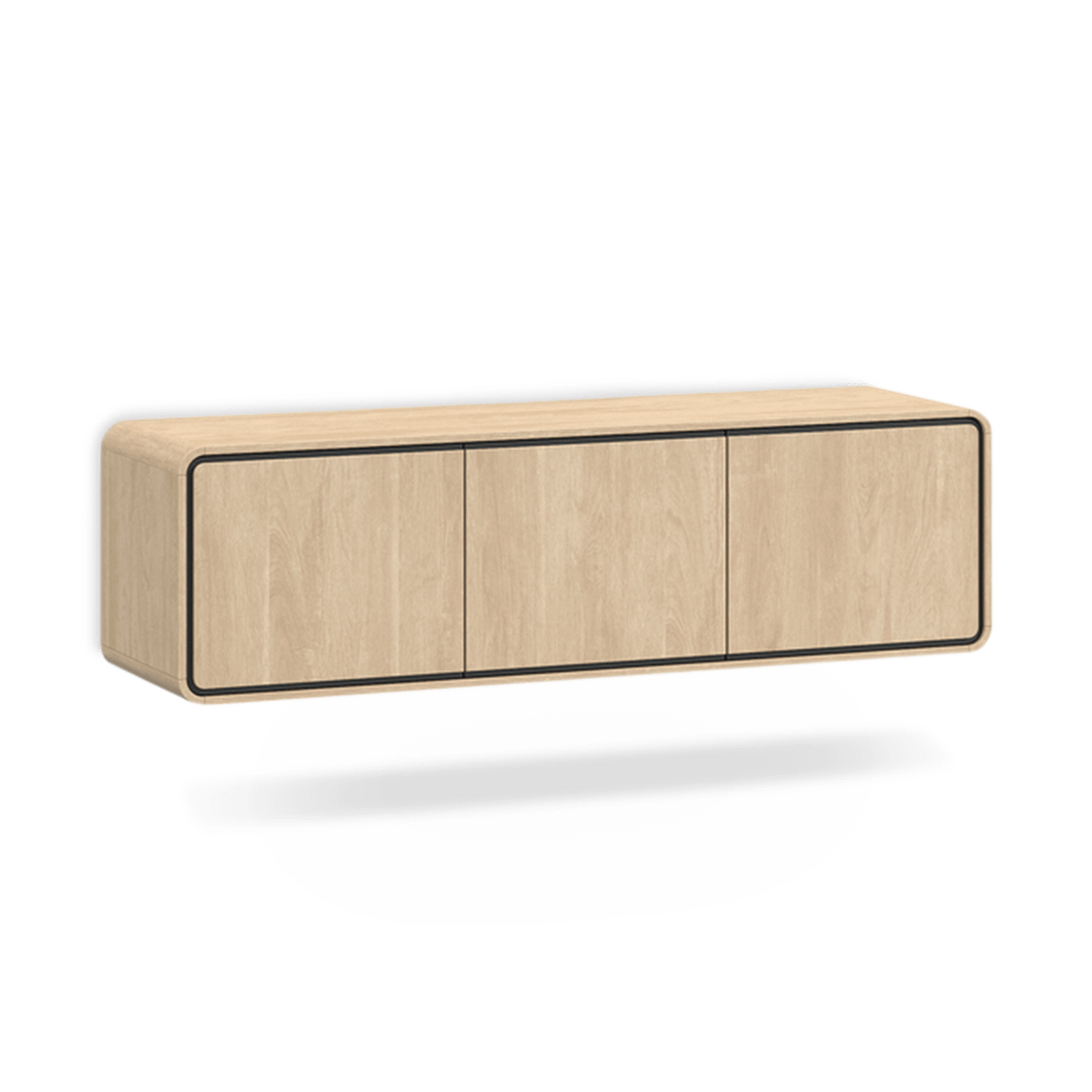 Tv-meubel NESTOR Eik/Zwart B163