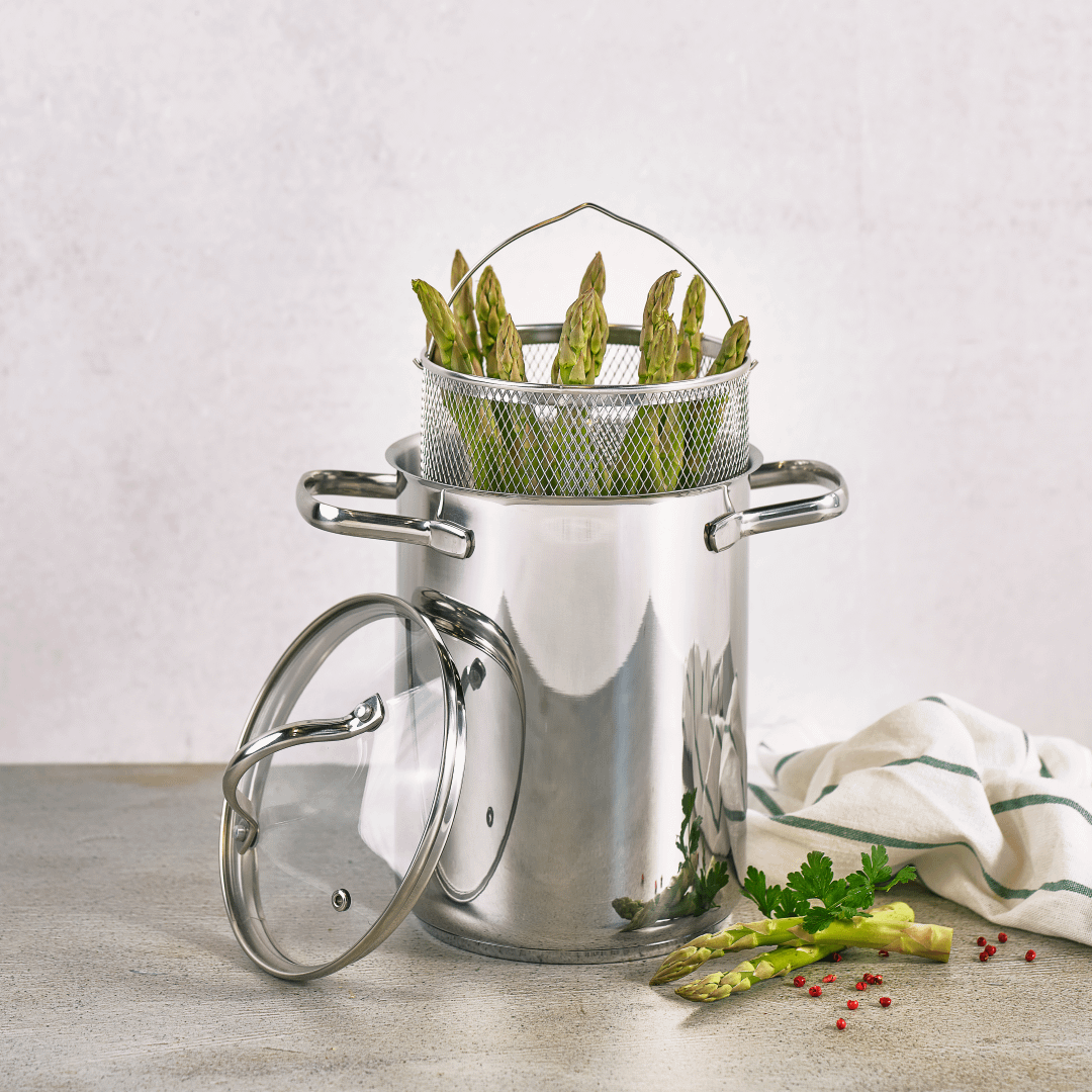 Kookpot DAILY Asperge Ø16 RVS M/Deksel