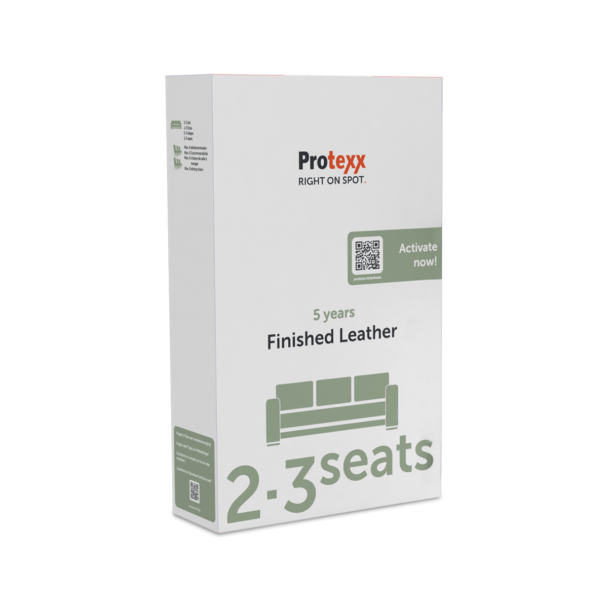 PROTEXX Leder 5jaar 2/3-zit