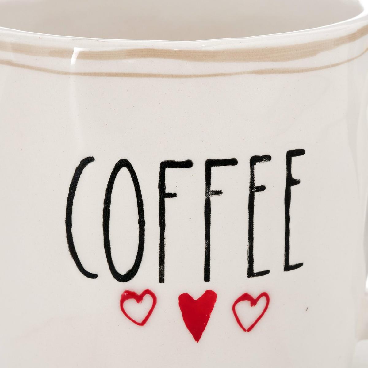 Mok ENJOY/COFFEE Wit/Zwart Ass.