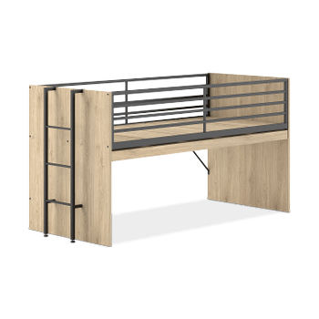 Hoogslaper DIEWKE Uitschuifbaar Bureau Eik 90x200 Hoogslaper DIEWKE Uitschuifbaar Bureau Eik 90x200