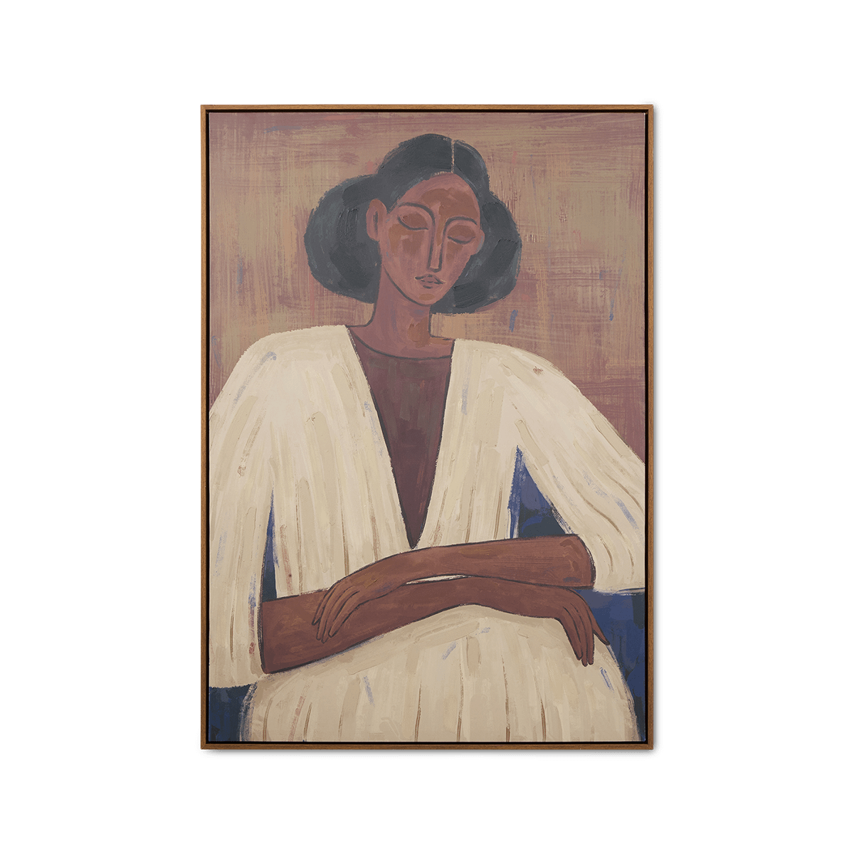 Canvas HAICI Vrouw Bruin/Ecru